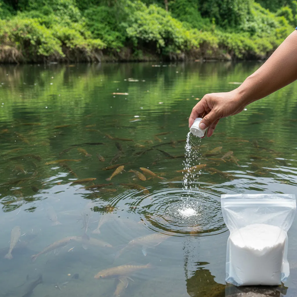 ไขข้อสงสัย โรยปูนปรับสภาพน้ำ ช่วยอะไร เพื่อบ่อเลี้ยงสัตว์น้ำที่สมบูรณ์
